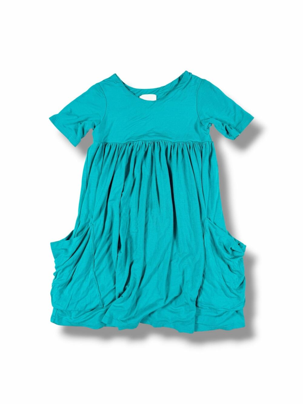 Remie Girl Pocket Day Dress Aqua Mermaid Size 4